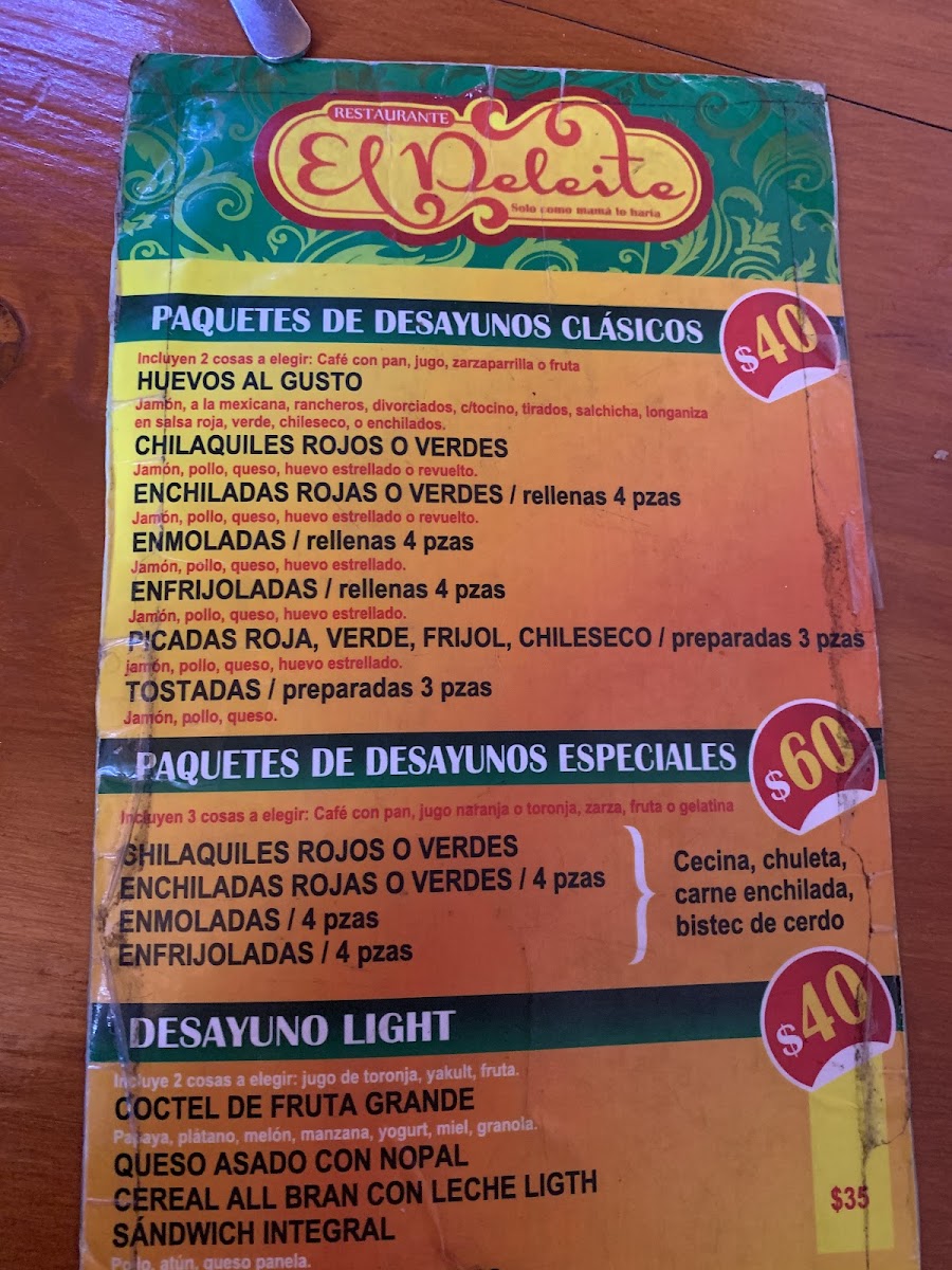 Restaurante El Deleite Menu - Image 4